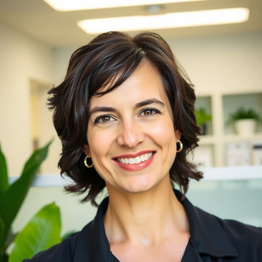 Retrato profesional de la Dra. Elena Rodríguez